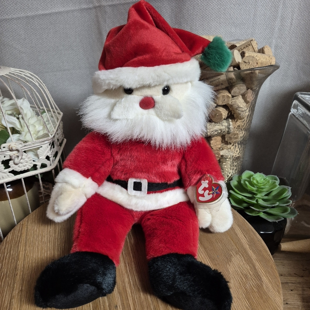Ty Vtg Retired 2000 Beanie Buddy SANTA the Santa Claus Christmas Large Plush Toy